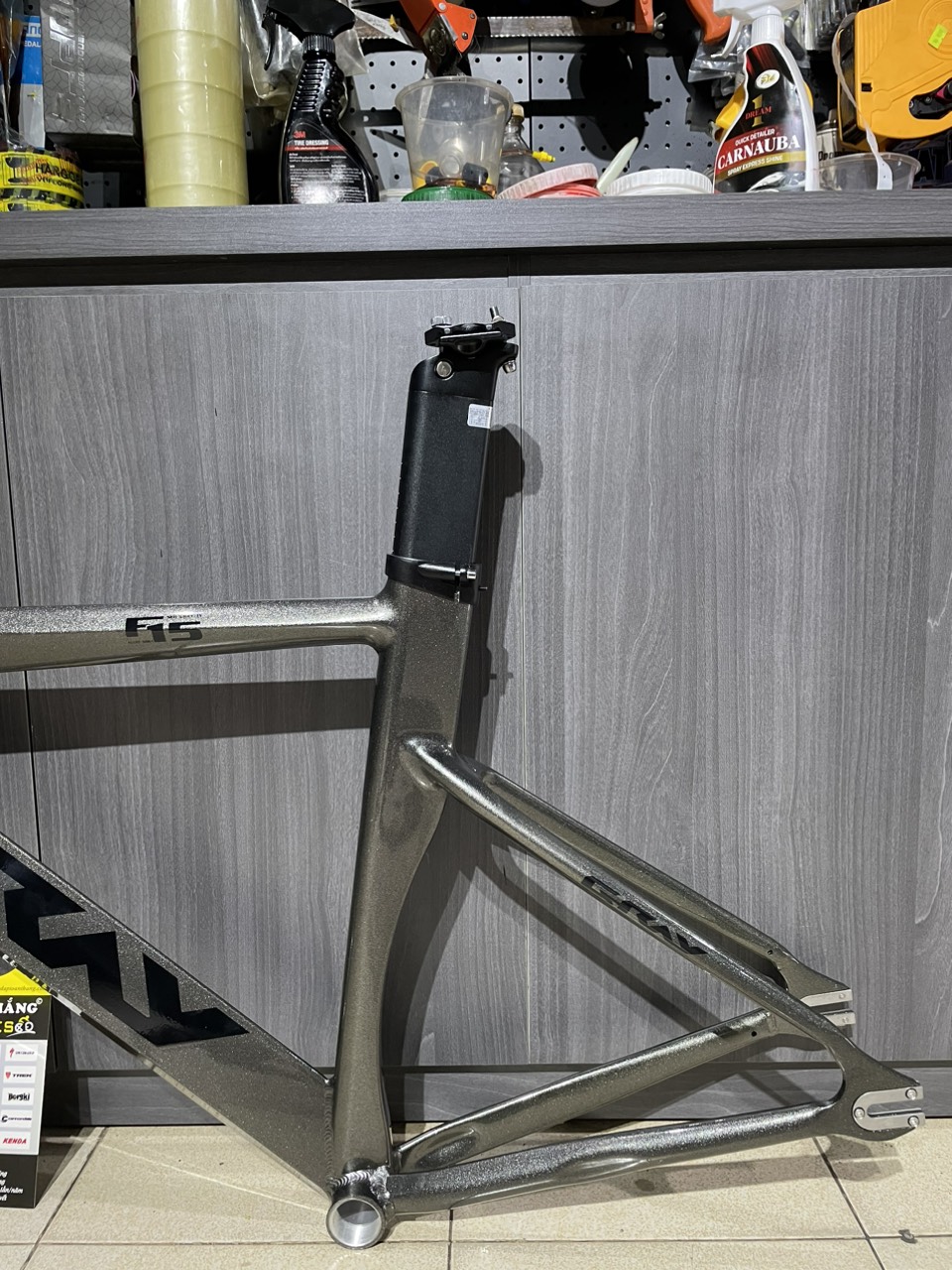 Khung xe đạp Fixed Gear Gray F15