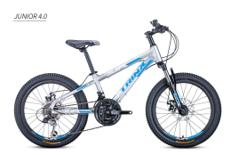 Xe đạp trẻ em TrinX Junior 4.0 2021 Gray Blue White