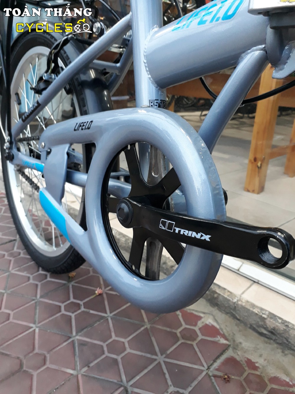 Xe đạp gấp LIFE 1.0 2018 Grey Black Blue