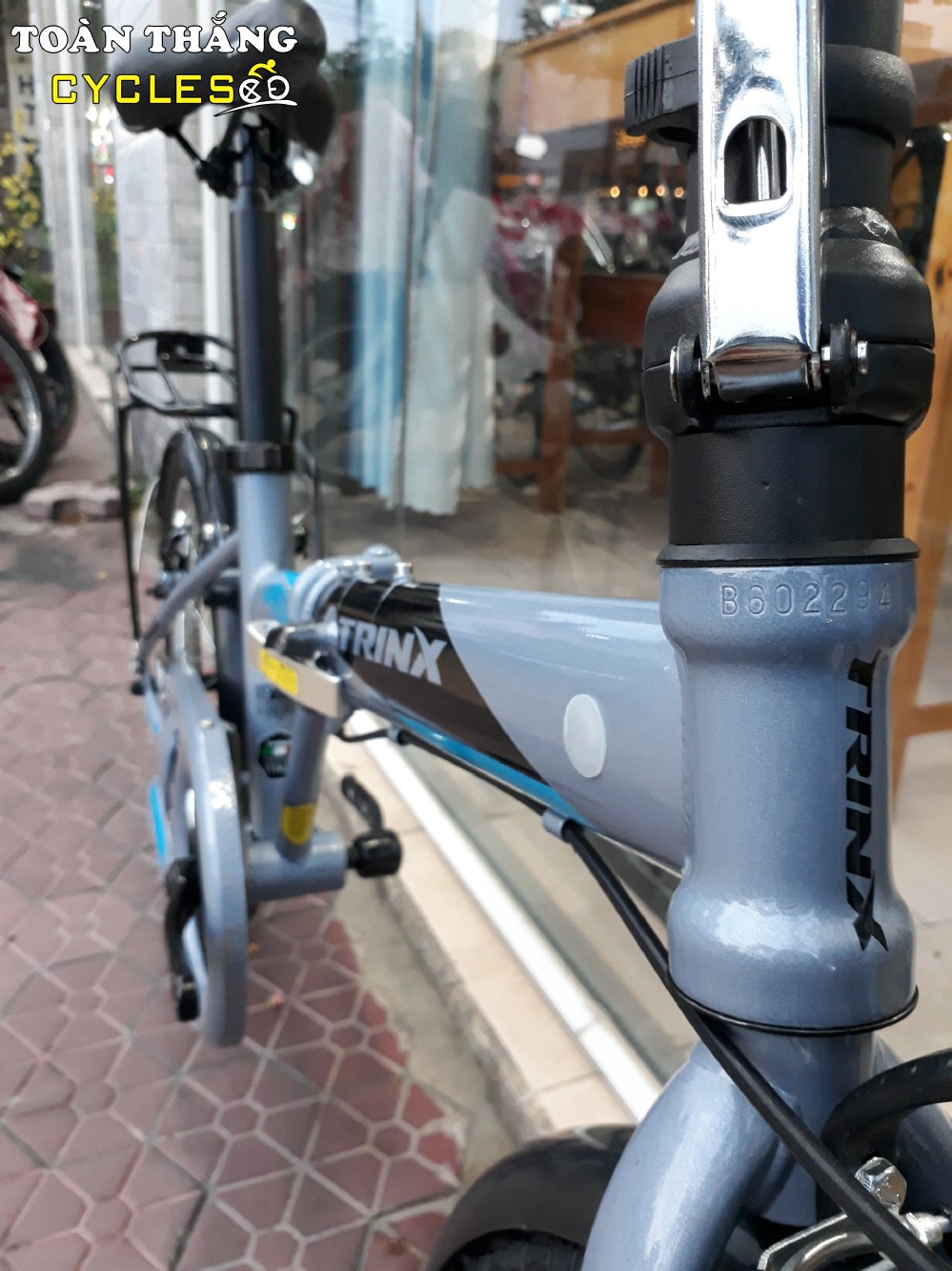 Xe đạp gấp LIFE 1.0 2018 Grey Black Blue