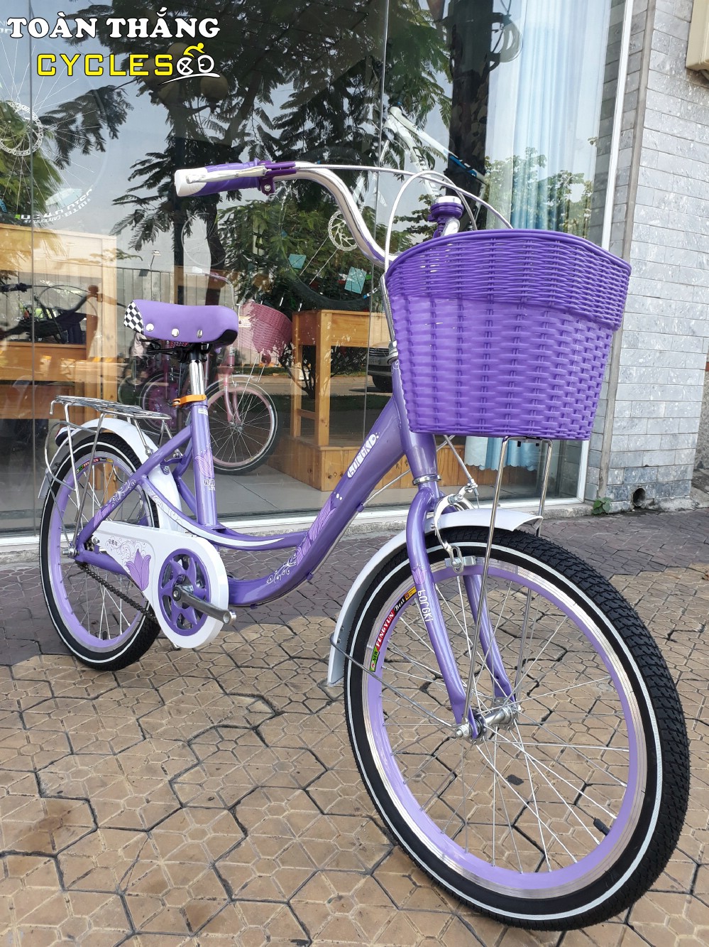 Xe đạp trẻ em Borgki Girl 20 Purple