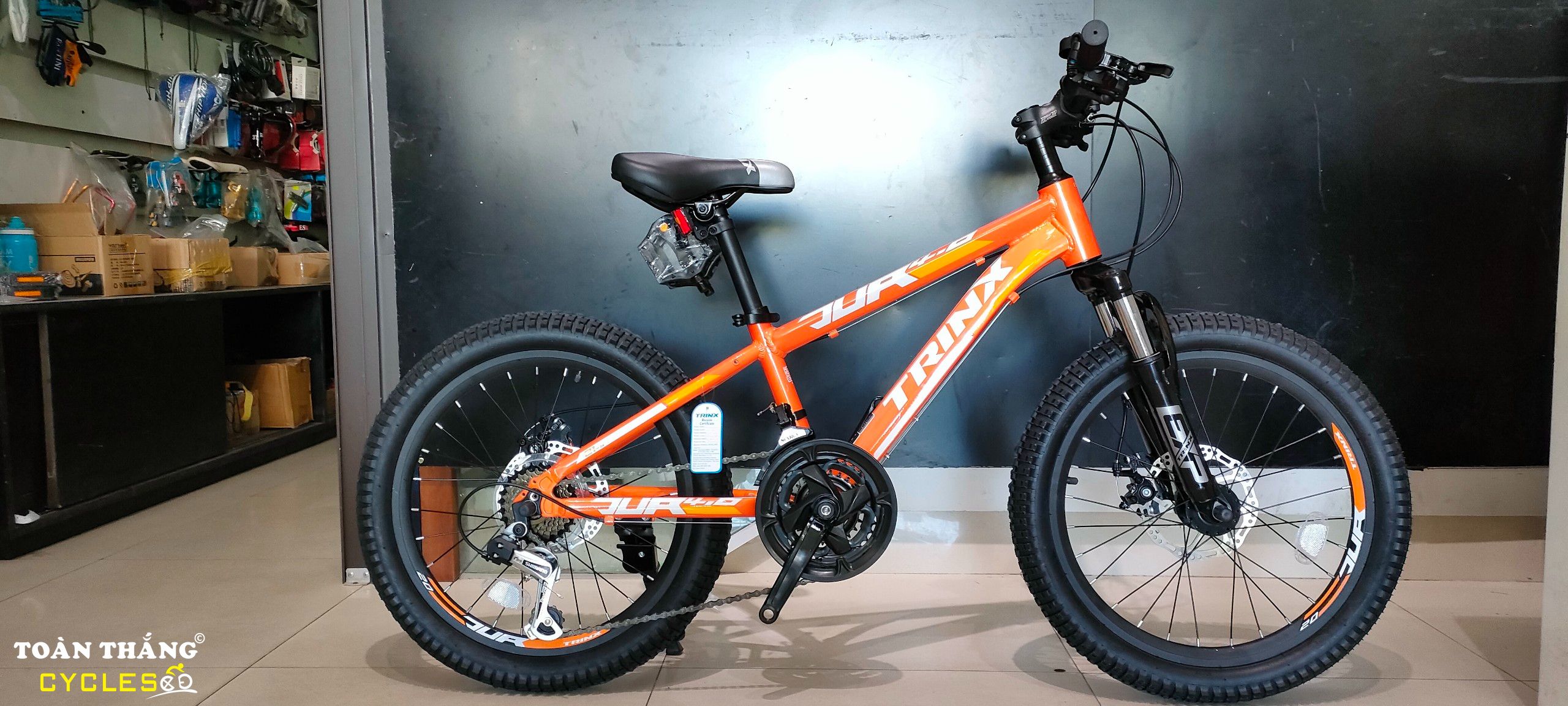 Xe đạp trẻ em TrinX Junior 4.0 2021 Orange Yellow White